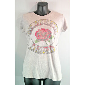 Vintage Grateful Dead Rose T-shirt Women's Small Light Gray